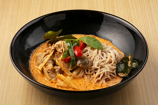 Red curry noodles