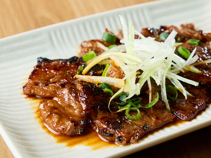 甲州牛カルビの炭火焼