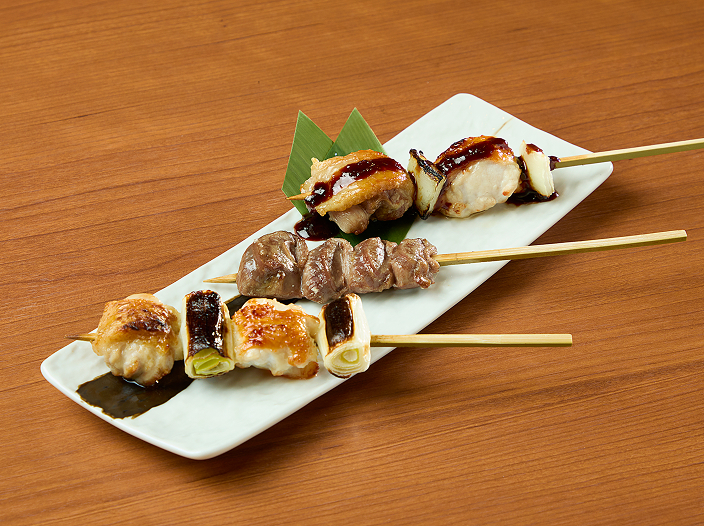 コーチン串焼三種盛り