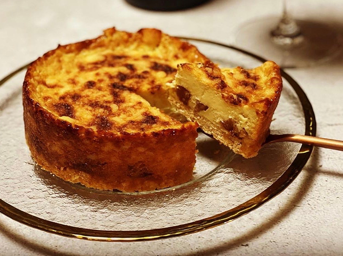 Gorgonzola cheesecake