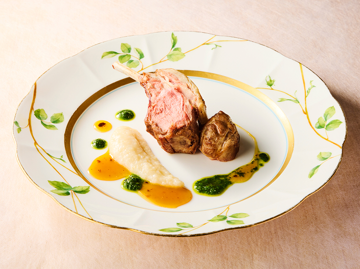 Welsh lamb chops with Japanese fermented sauce