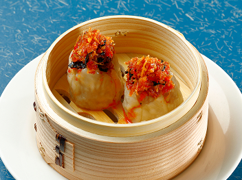 Steamed pork Dumplings with XO sauce