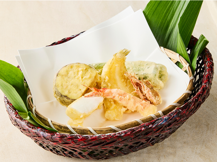 Assortment of tempura