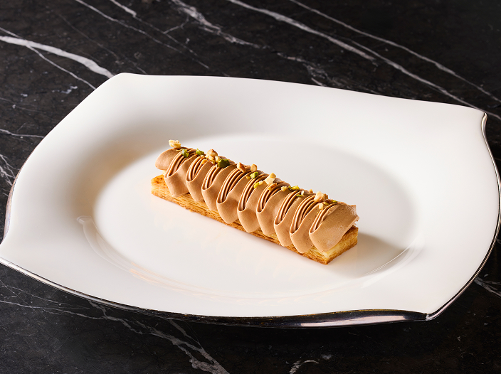 バナナとキャラメルのミルフィーユ