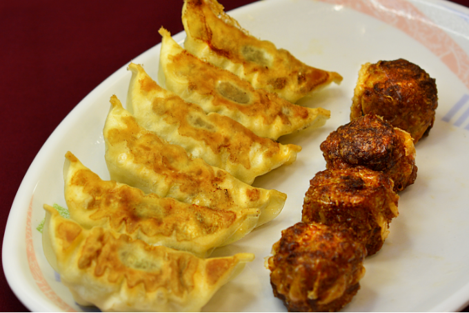 餃子６粒+シウマイ４粒