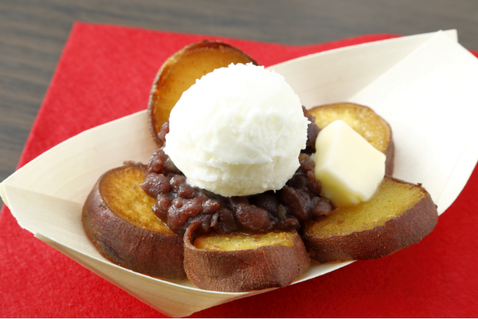 あんバターアイスのせ