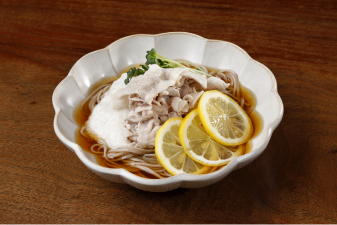 冷やし豚しゃぶレモン、とろろそば