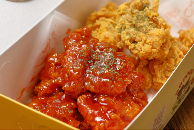 フライド＆ヤンニョムチキン(各3個ずつ)