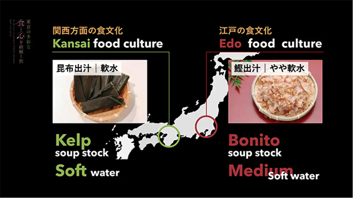 関西と江戸の出汁