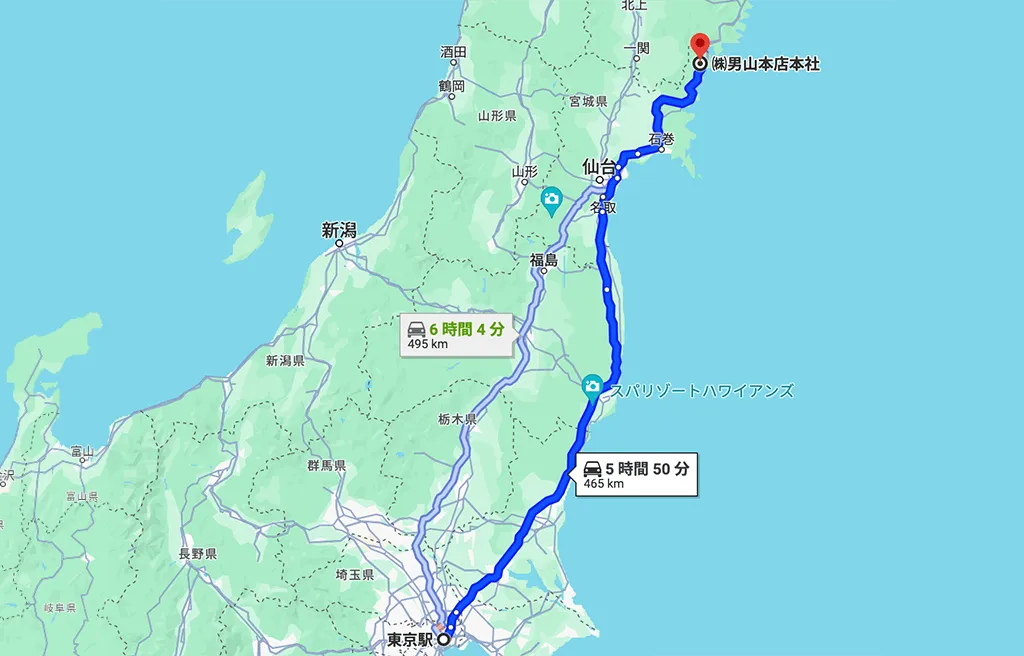 Map to Kesennuma