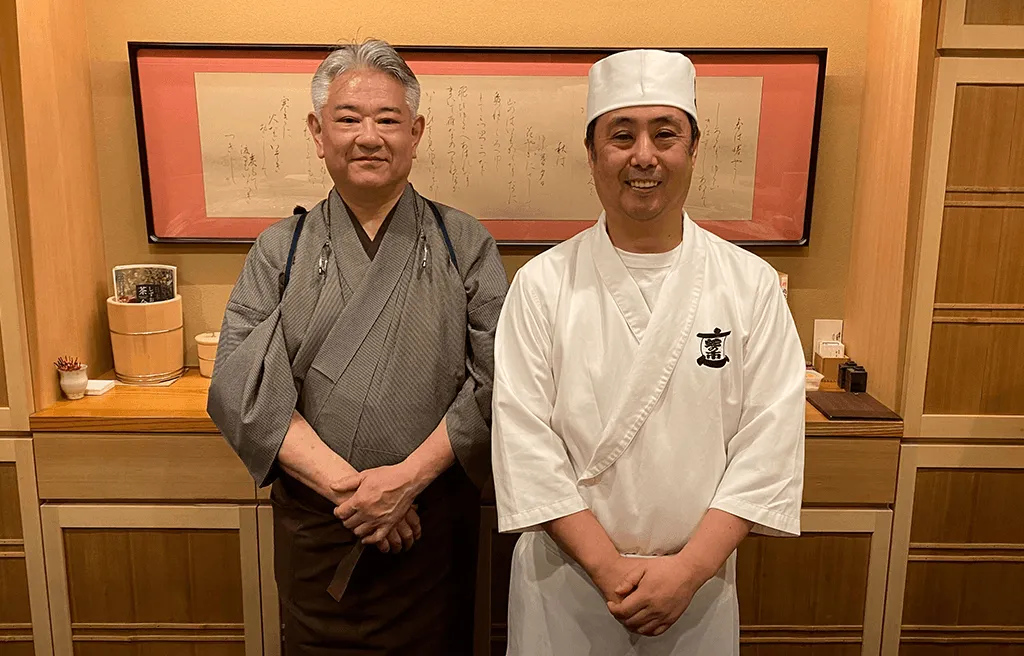 Nihonbashi Toyoda x Jyanoichi Honten - sushi chef