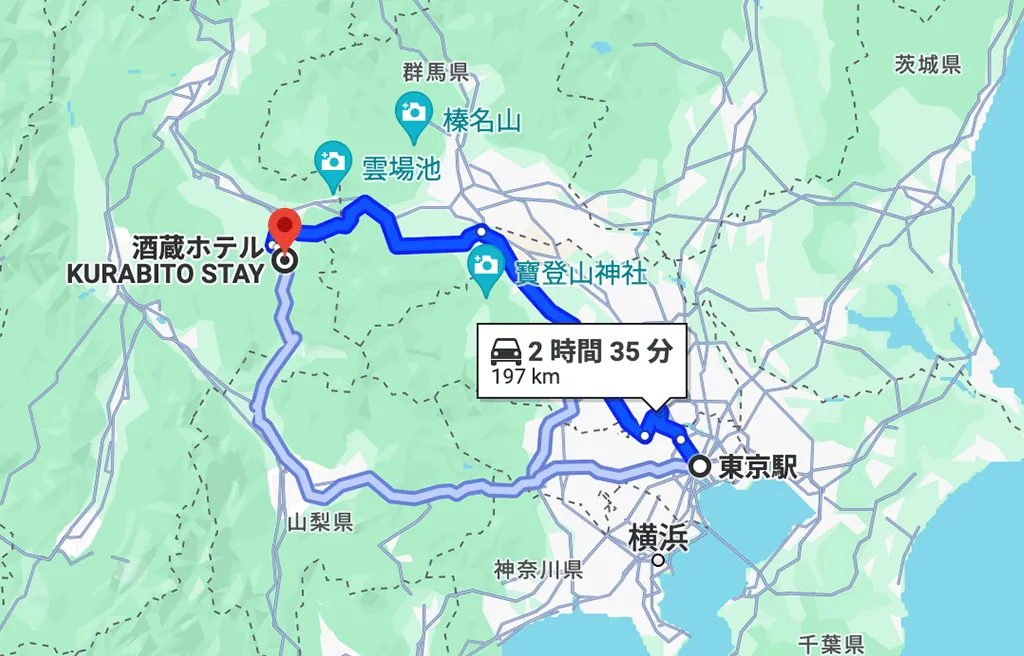 Map to Sakudaira